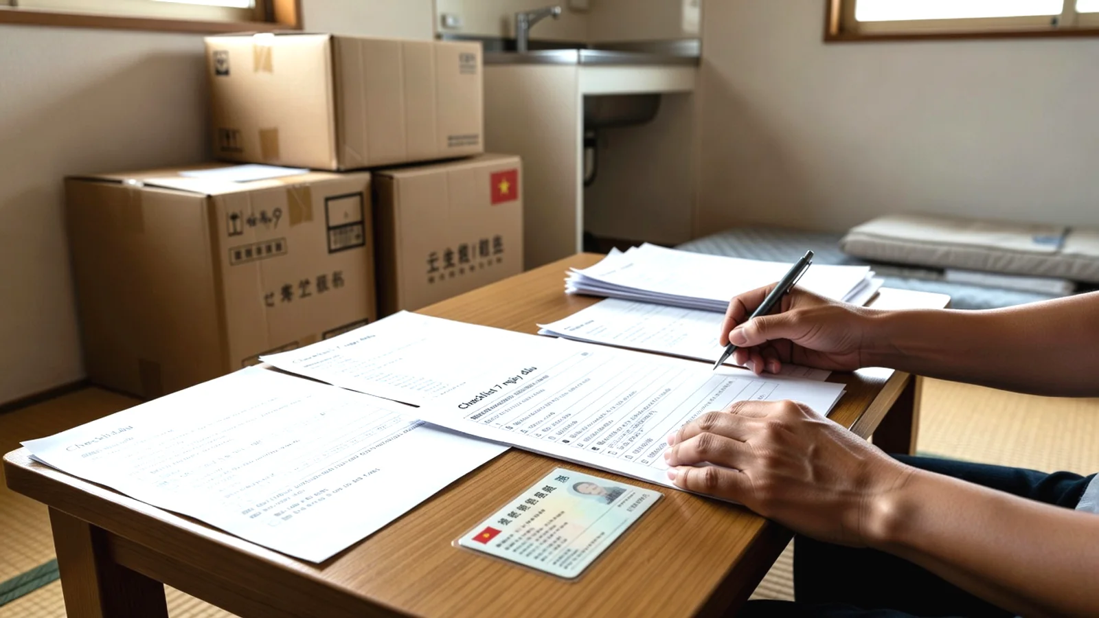 Checklist 7 ngày đầu ở Nhật 2026