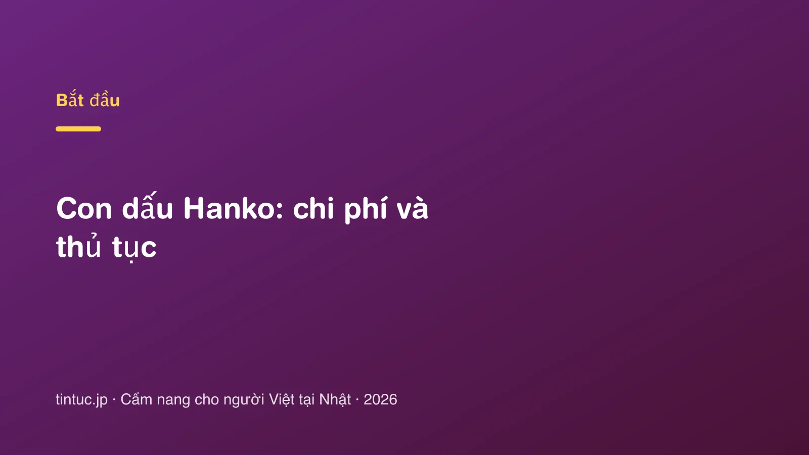 Con dấu Hanko: chi phí và thủ tục