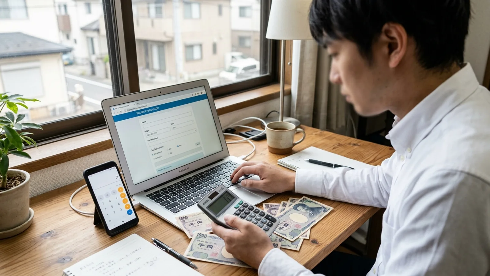 Công cụ tính lương sau thuế ở Nhật (online)
