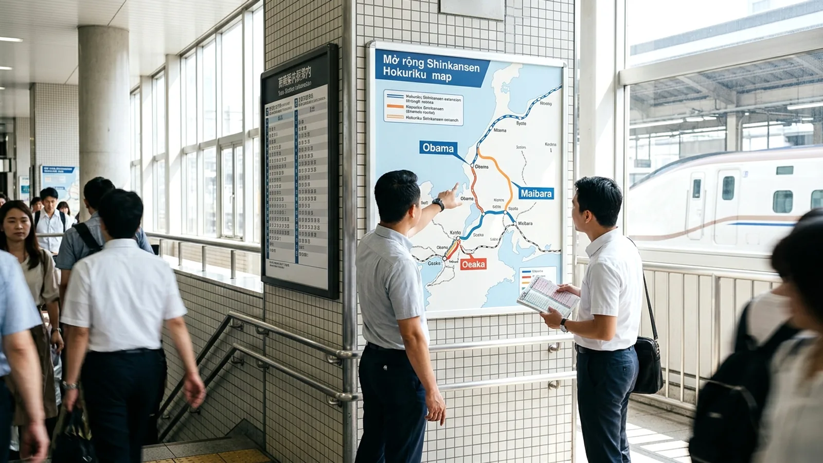 Mở rộng Shinkansen Hokuriku: Osaka ưu tiên tuyến Obama-Kyoto hoặc Maibara