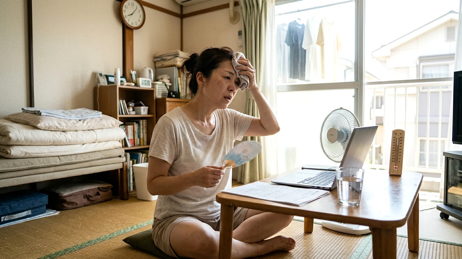Mùa hè khắc nghiệt tại Nhật Bản: Gần 80% người dân căng thẳng vì nóng bức tại nhà