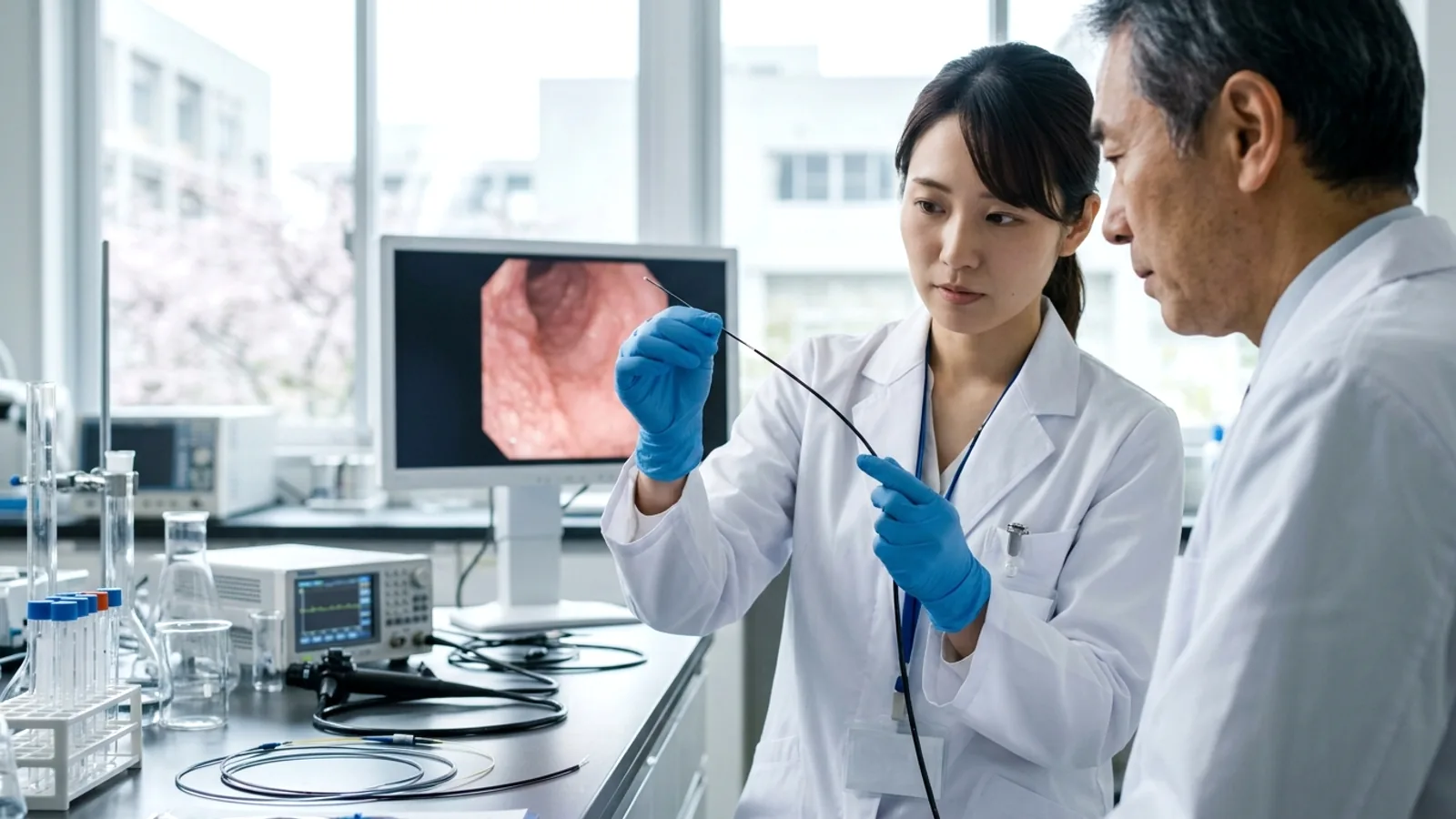 Nhật Bản: Doanh nghiệp từ Đại học Osaka phát triển ống nội soi dạ dày mỏng nhất thế giới