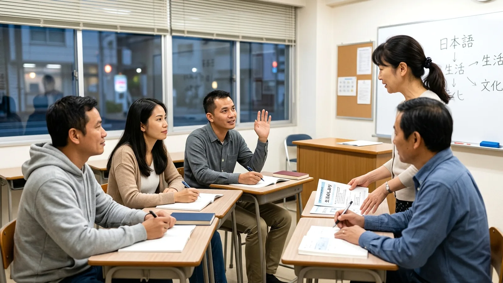 Nhật Bản hỗ trợ người nước ngoài hòa nhập: Định hướng tại trường học ban đêm