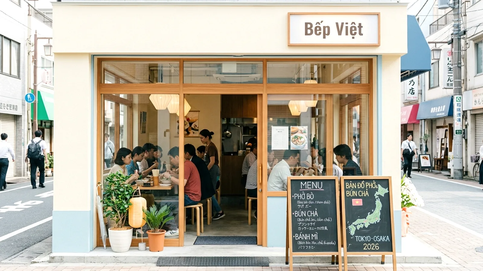 Quán Việt ngon ở Nhật 2026: bản đồ phở, bún chả từ Tokyo đến Osaka