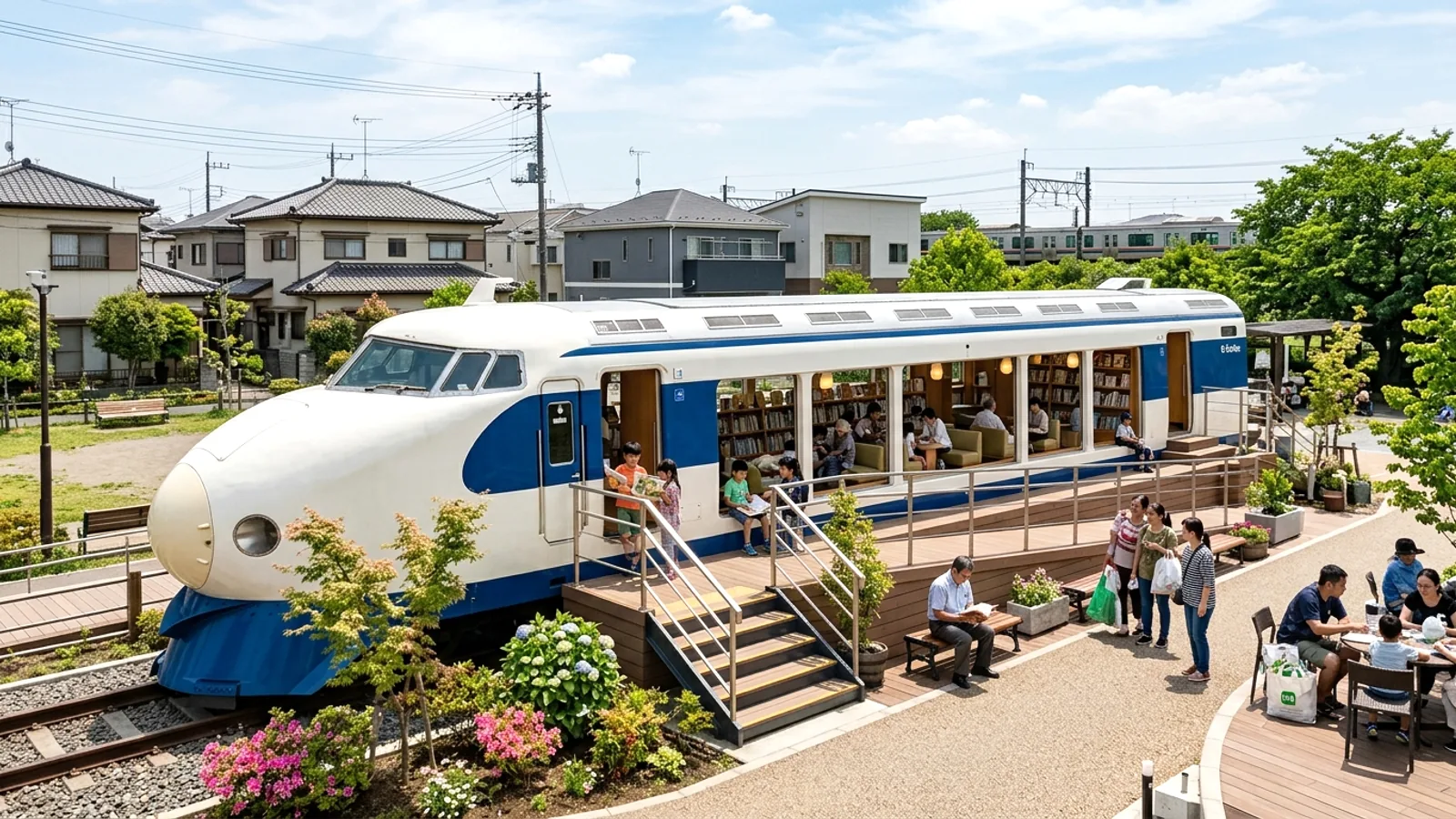 Shinkansen 0-series: Hành trình mới từ đường ray đến thư viện cộng đồng ở ngoại ô Tokyo