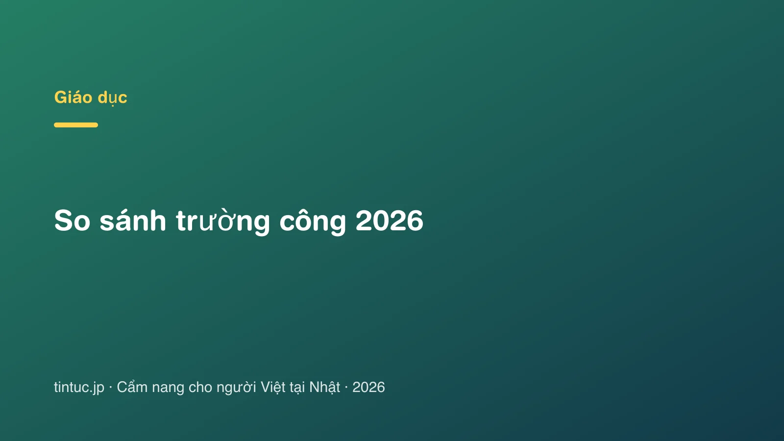 So sánh trường công 2026