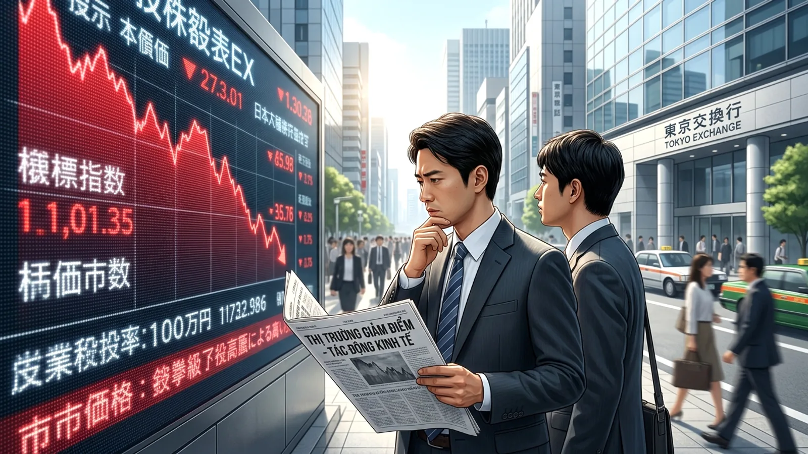 Tokyo chứng khoán giảm điểm: Bất ổn Mỹ-Iran và giá dầu tác động kinh tế Nhật Bản