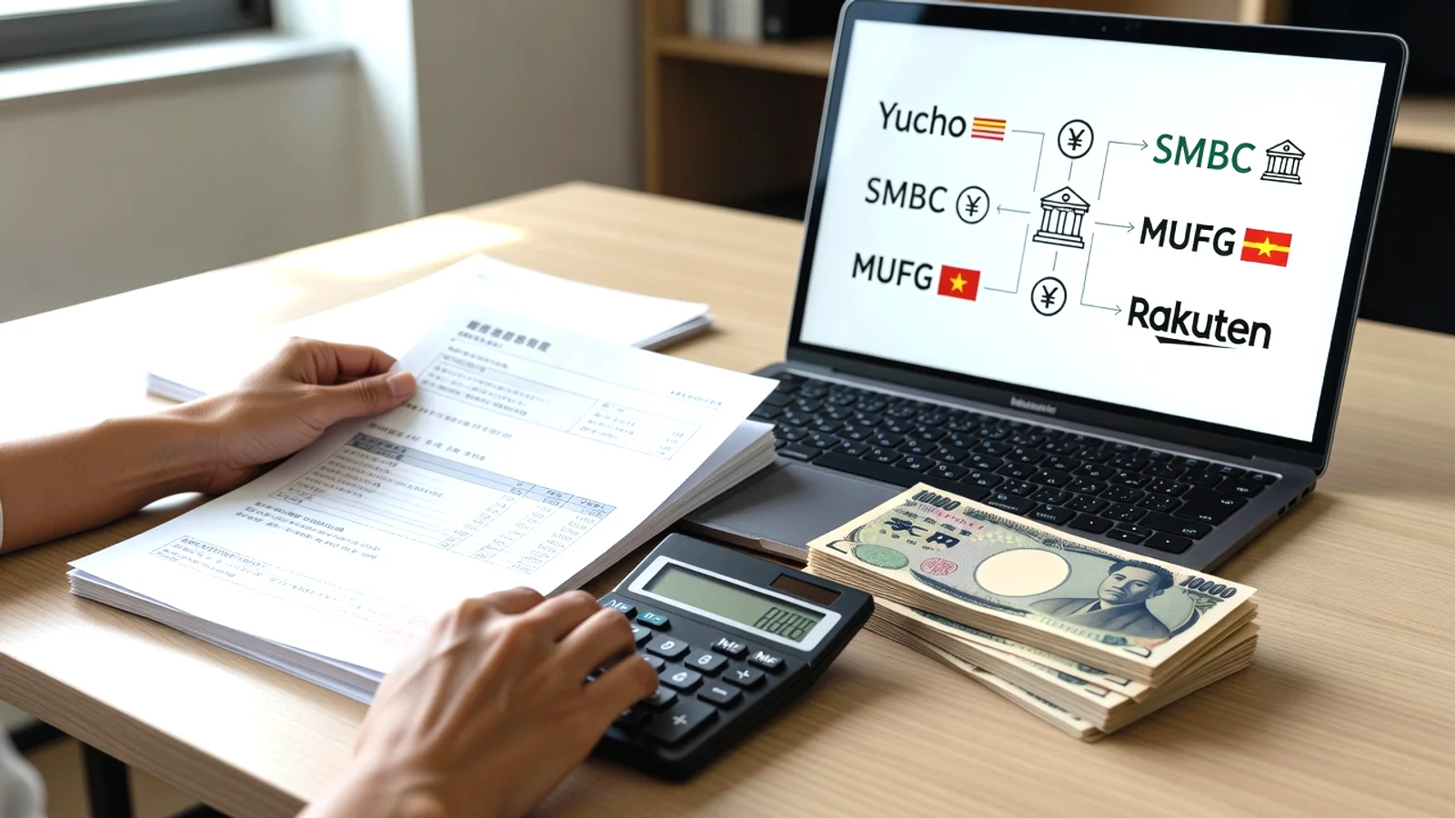 Yucho SMBC MUFG Rakuten là gì? Giải thích nhanh